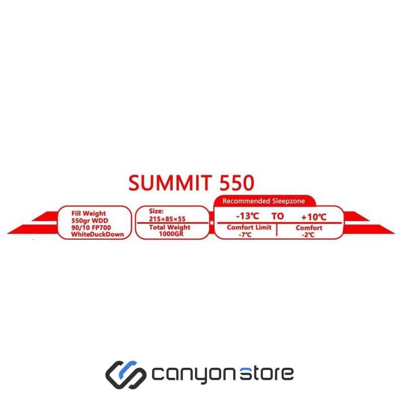 کیسه خواب پر جیلو – Jilo Summit 550 Sleeping Bag — تصویر ۵