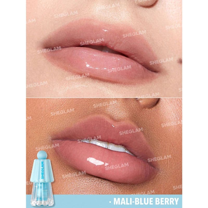 روغن لب شیگلم SHEGLAM مدل Jelly Wow رنگ MALI-BLUE BERRY — تصویر ۲