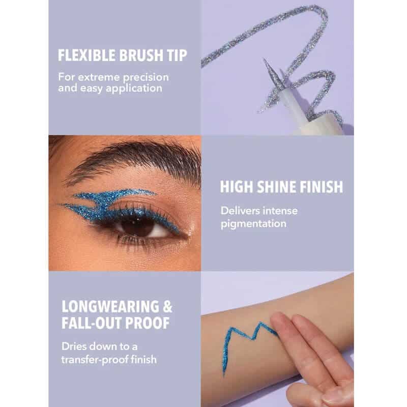 خط چشم گلایتری شیگلم SHEGLAM مدل Insta-Party رنگ Confetti — تصویر ۵