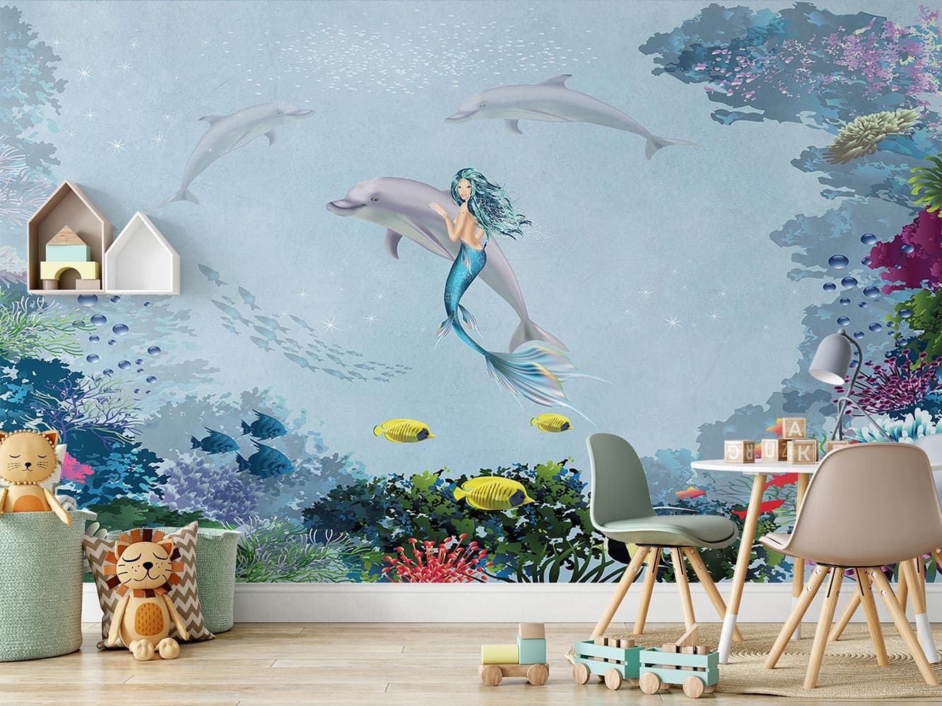 پوستر دیواری کودک پری دریایی W10270000