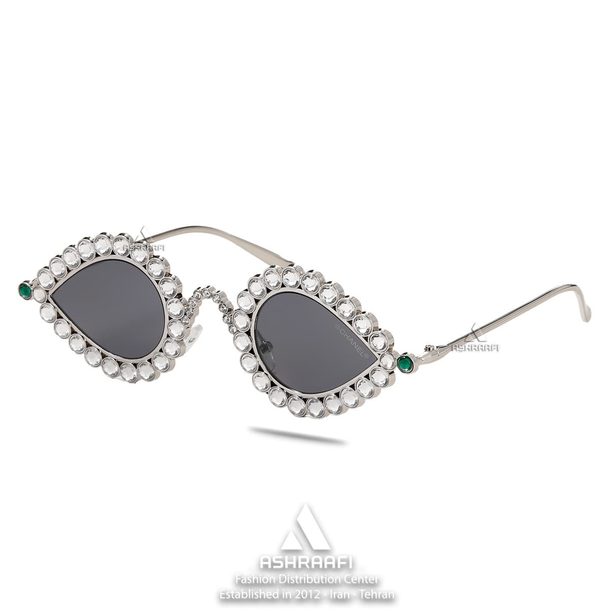 عینک آفتابی نگین دار Chanel AS521414