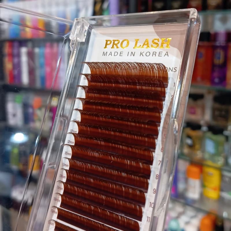 پالت مژه اکستنشن قهوه ای پرولش PROLASH DARK CC-0.07-12mm — تصویر ۳