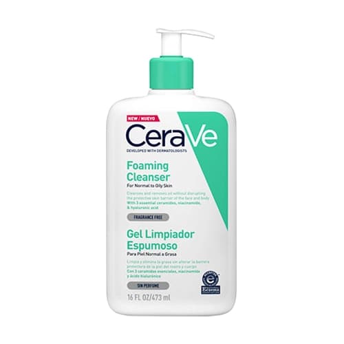 فوم شوینده سراوی مدل Foaming Cleanser پوست نرمال تا چرب حجم 473 میل