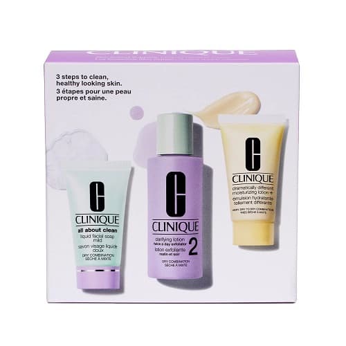 پک مراقبت از پوست خشک و مختلط کلینیک مدل Skin School مجموعه 3 عددی