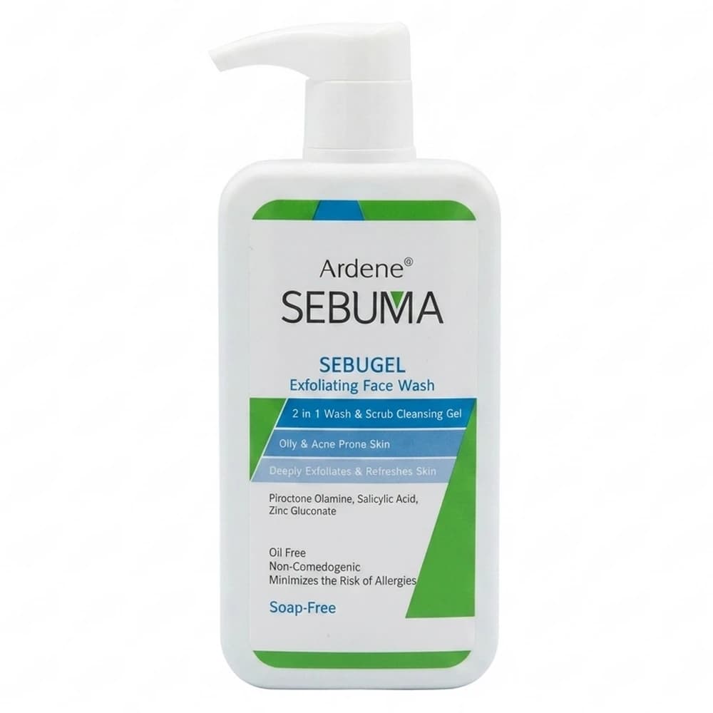 ژل شوینده و ساینده پوست صورت آردن سبوما Ardene Sebuma