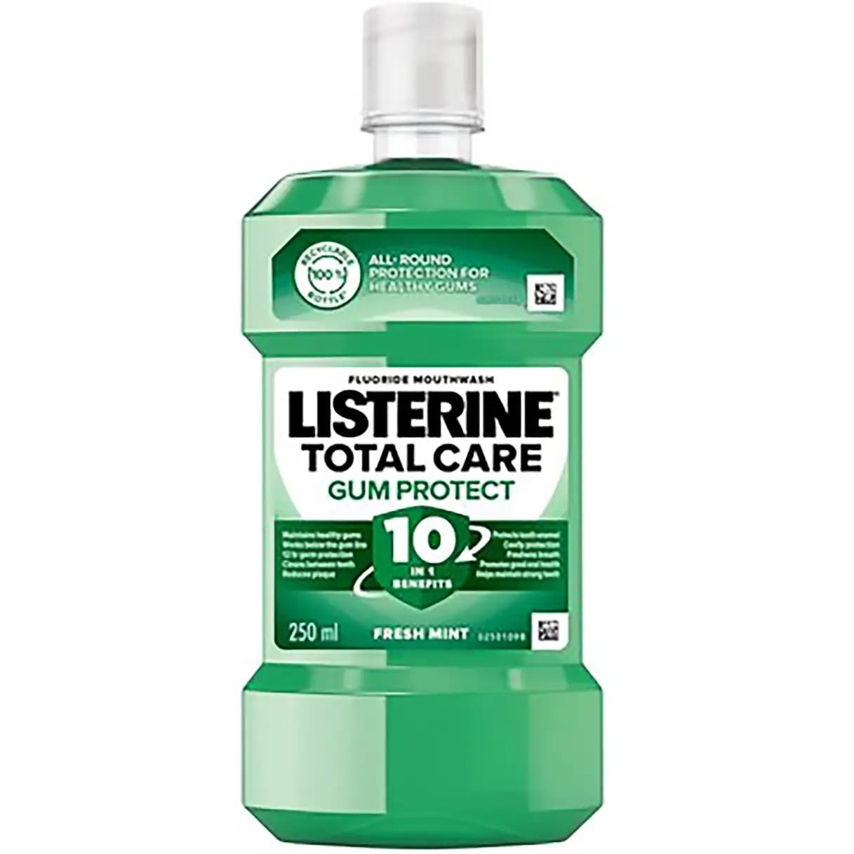 دهان شویه لیسترین Listerine سری Total Care مدل Fresh Mint حجم 250 میل — تصویر ۲