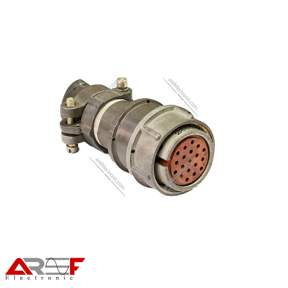 کانکتور روسی 19پین قطر 24mm مادگی سرکابلی با کاور
