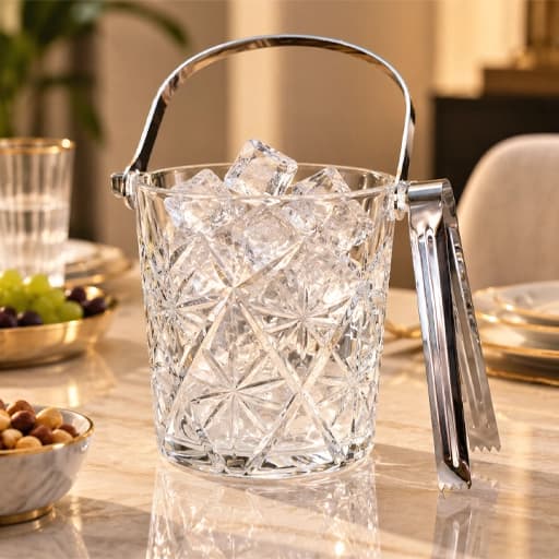یخدان شیشه ای طرح دار