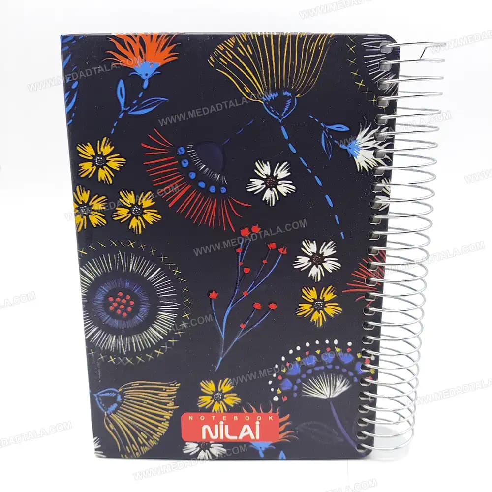 دفترچه یادداشت جلد سخت فانتزی نیلای 160 برگ — تصویر ۳