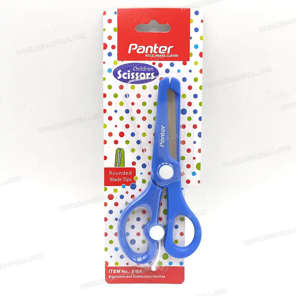 قيچي کودک تيغه فلزي سر گرد پنتر Panter Children Scissors S104 — تصویر ۳