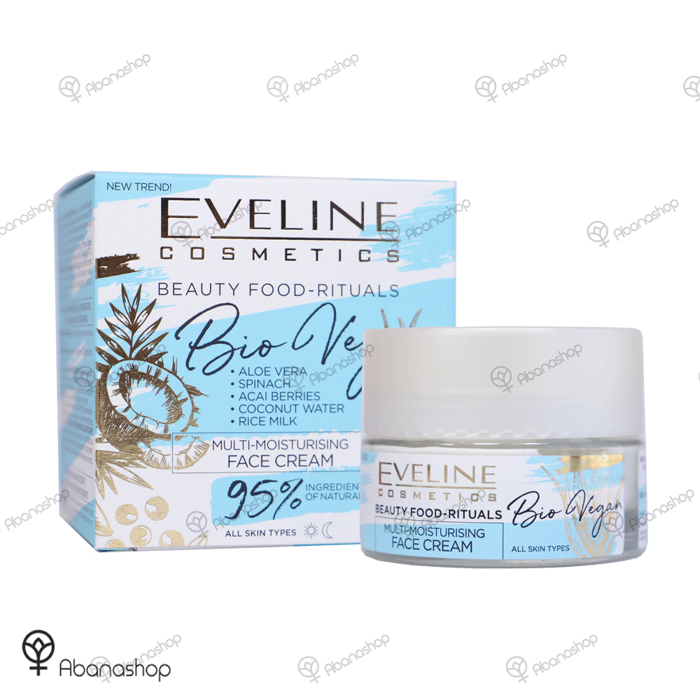 کرم بایو وگن چندمنظوره آبرسان اولاین Eveline Bio Vegan