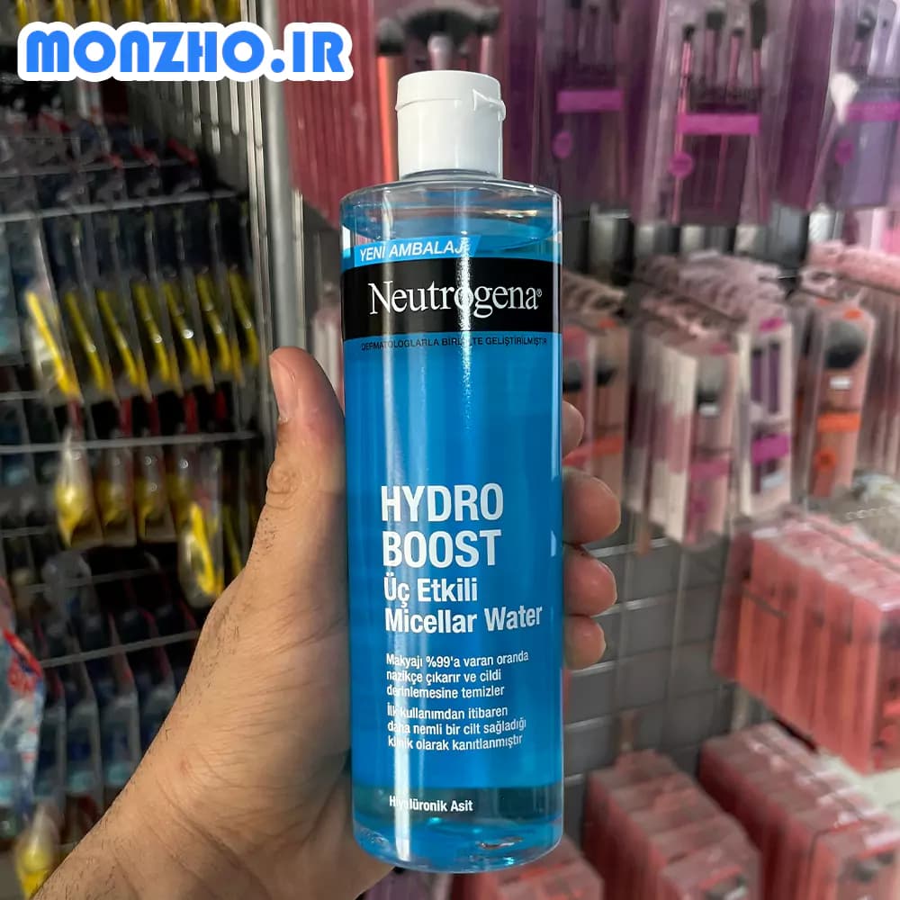 محلول آرایش پاک کن میسلار واتر نوتروژینا Neutrogena مدل Hydro Boost حجم 400 میل — تصویر ۳