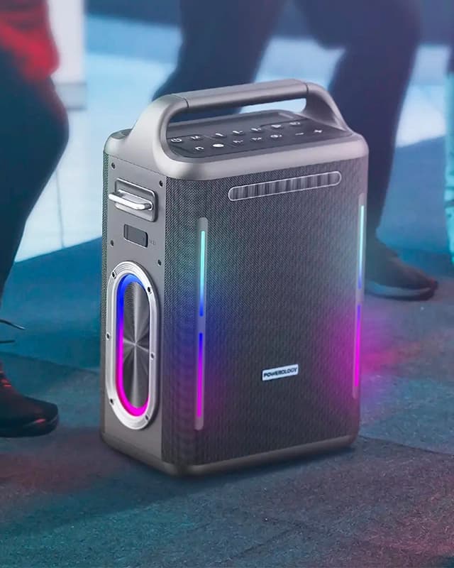 اسپیکر بلوتوثی پاورولوژی Powerology Karaoke Party Speaker PWLAU013 — تصویر ۴
