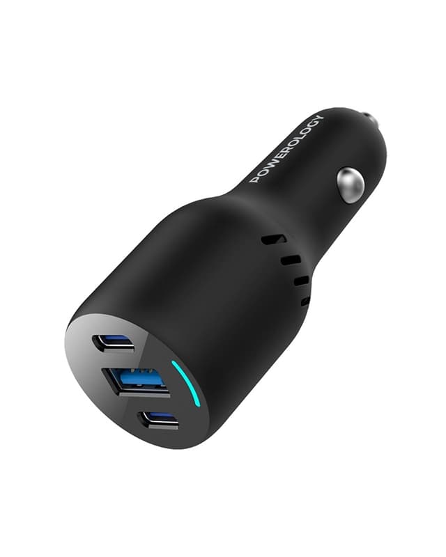 شارژر فندکی 85 وات پاورولوژی Powerology 85W Car Charger PCCSR014