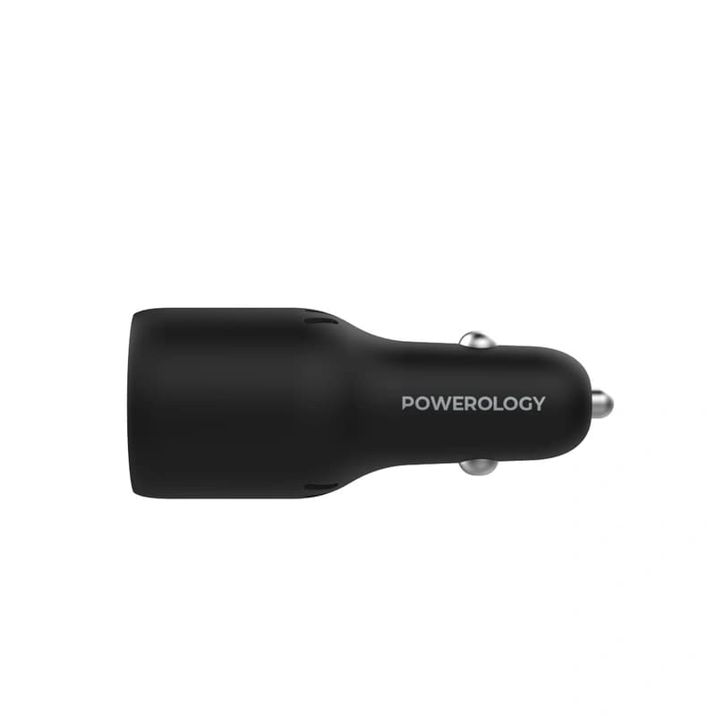 شارژر فندکی 83 وات پاورولوژی Powerology 65W Dual Ports Car Charger PCCSR013 — تصویر ۴