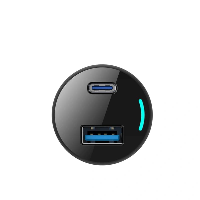 شارژر فندکی 83 وات پاورولوژی Powerology 65W Dual Ports Car Charger PCCSR013 — تصویر ۳