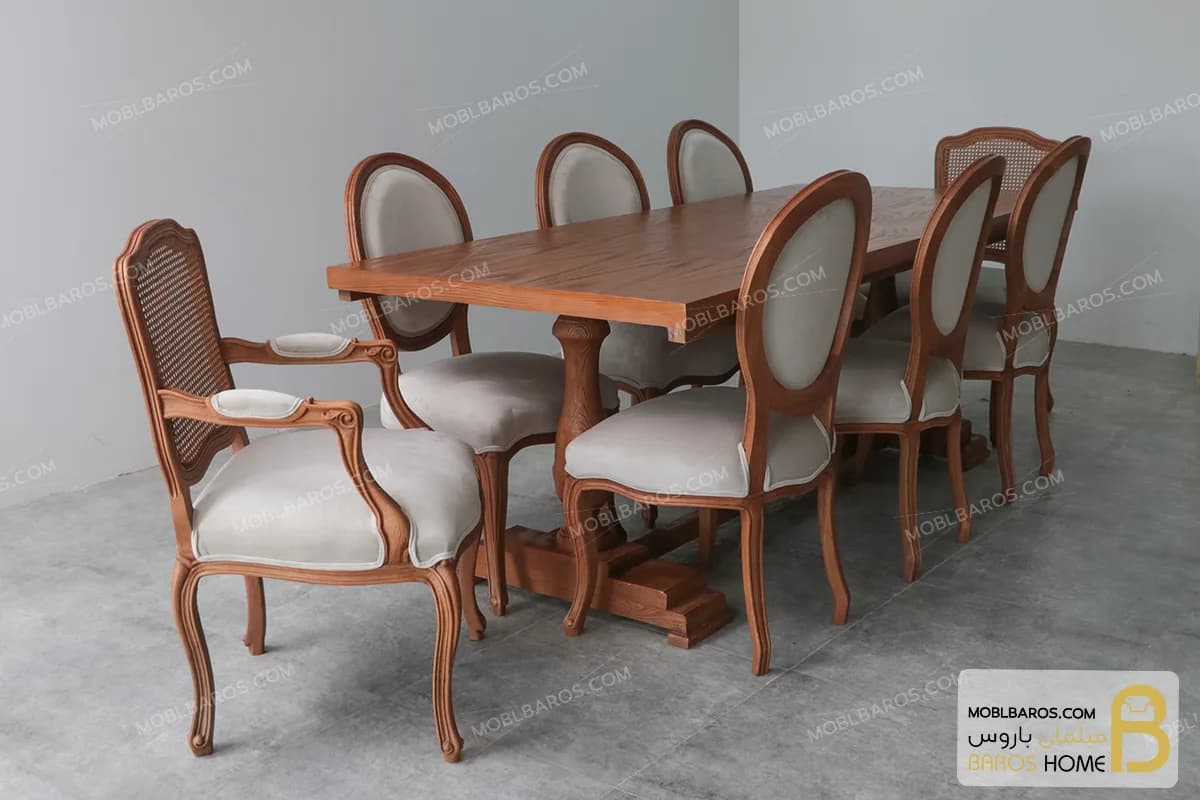 میز ناهارخوری ۸ نفره بهناز کد ۵