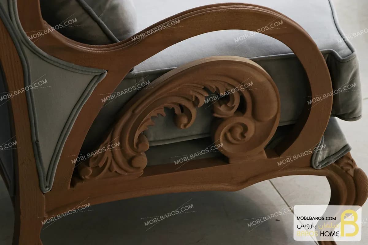 مبل کلاسیک ۷ نفره کینگ و رومینا — تصویر ۷