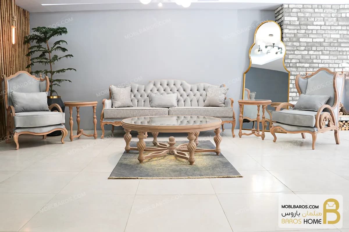 مبل کلاسیک ۷ نفره کینگ و رومینا — تصویر ۵