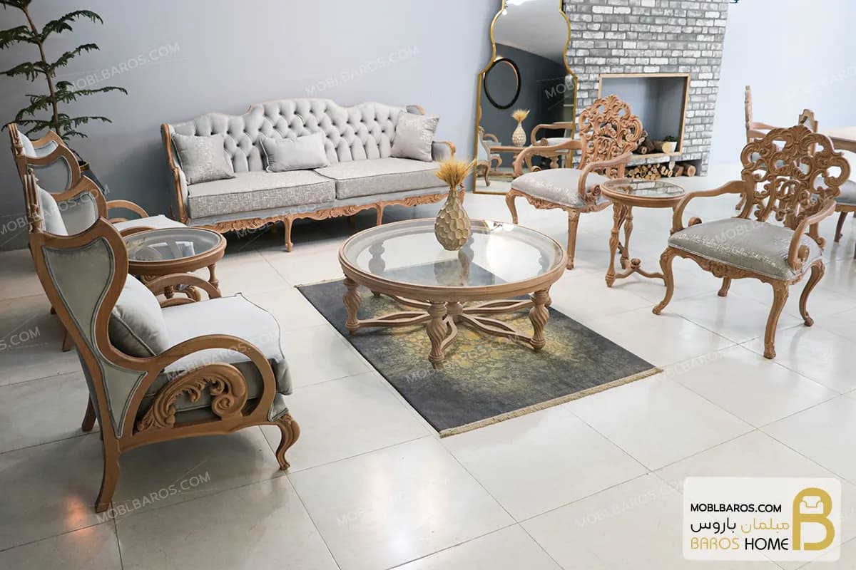مبل کلاسیک ۷ نفره کینگ و رومینا