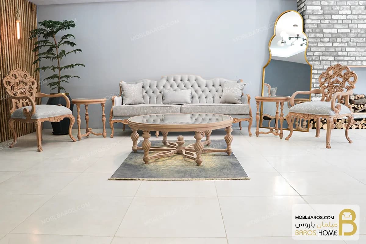 مبل کلاسیک ۷ نفره کینگ و رومینا — تصویر ۴