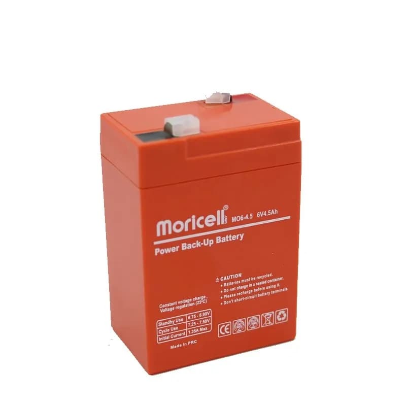 باتری 6 ولت 4.5 امپر MORICELL — تصویر ۲