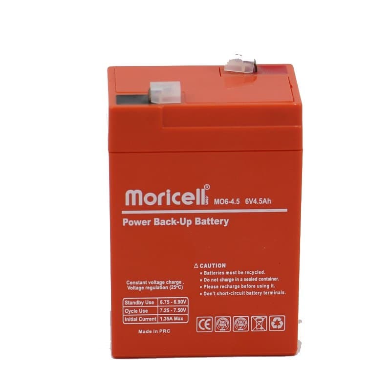 باتری 6 ولت 4.5 امپر MORICELL — تصویر ۳