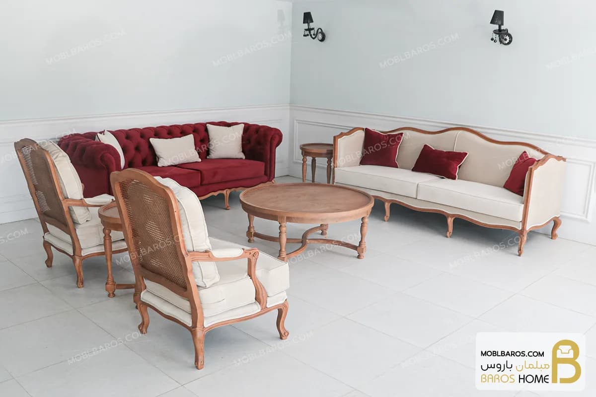مبل راحتی و کلاسیک گندم و جورجیا چستر کد ۲