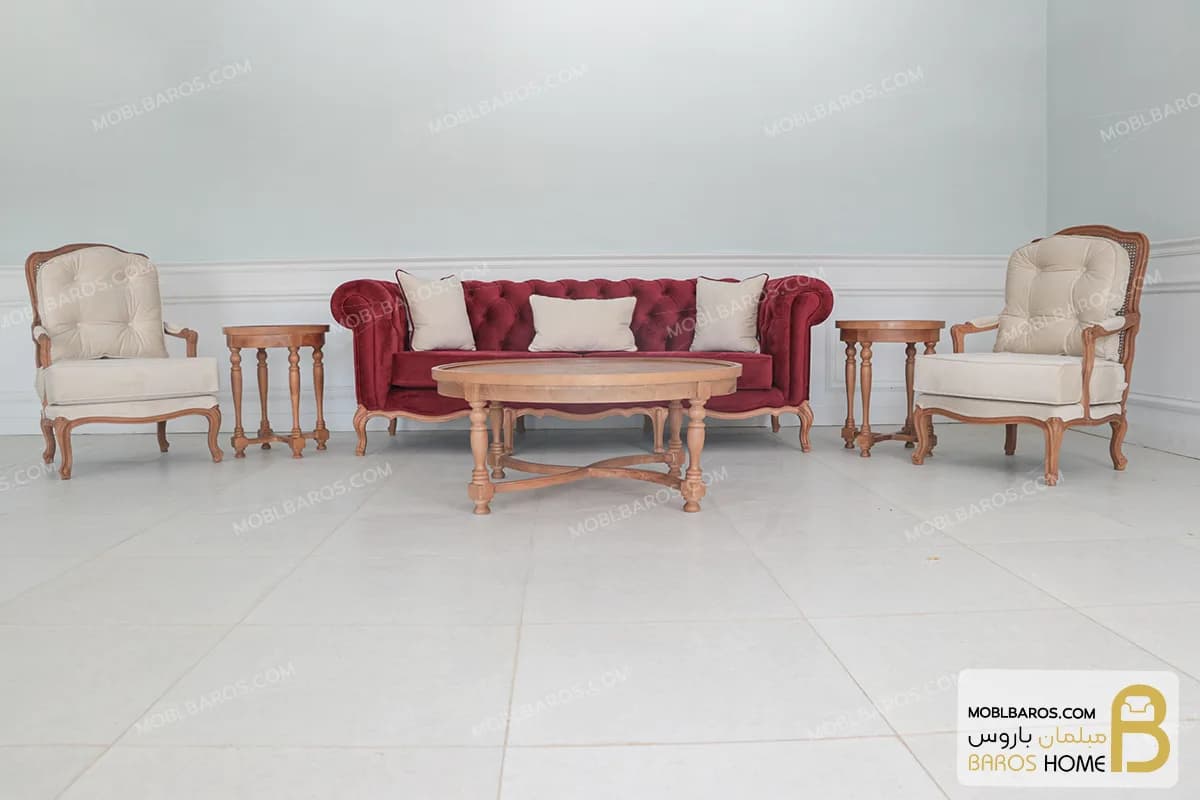 مبل راحتی و کلاسیک گندم و جورجیا چستر کد ۲ — تصویر ۳