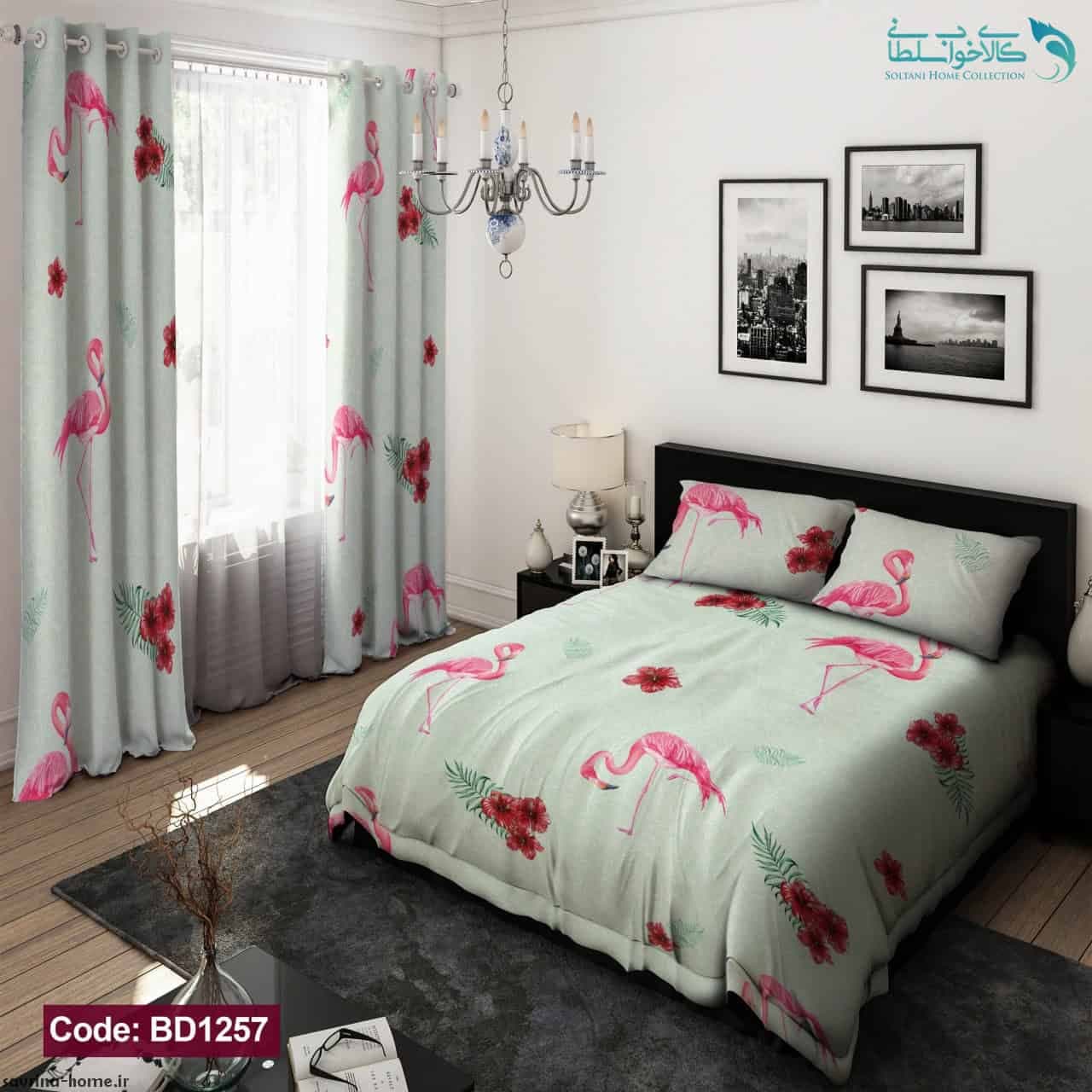 روتختی طرح فلامینگو دونفره کد BD1257