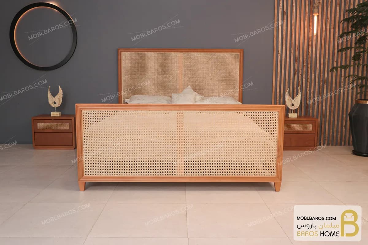 سرویس خواب دو نفره حصیری جانا — تصویر ۲