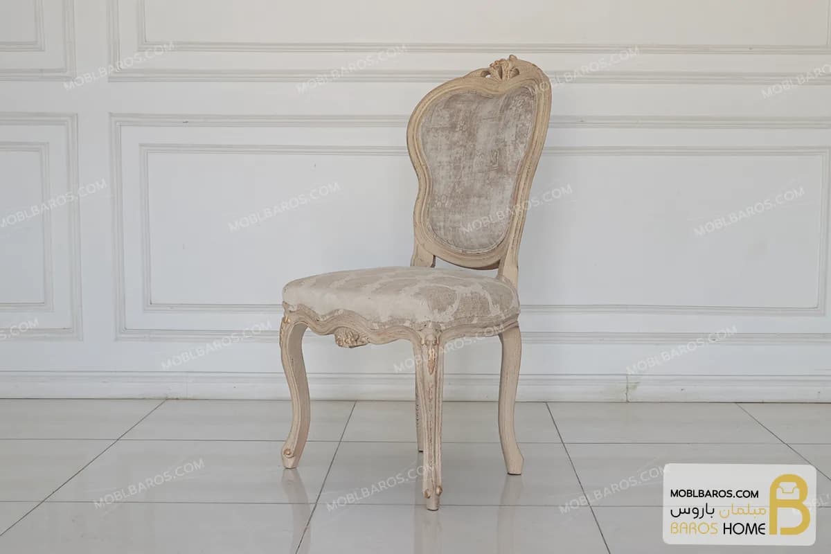 میز ناهارخوری گرد منبت کاری لورنزو — تصویر ۳