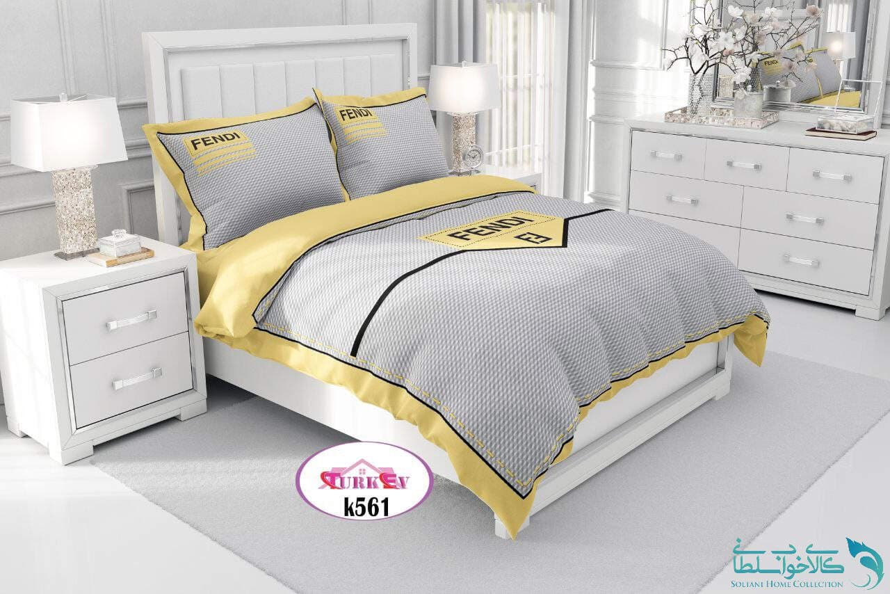 روتختی طرح FENDI دونفره برند Turkev کد K561