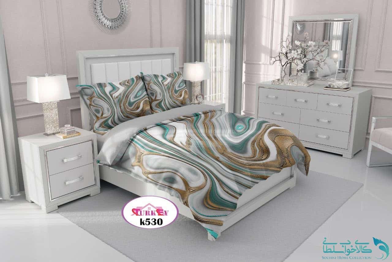 روتختی طرح ابر و بادی دونفره برند Turkev کد K530