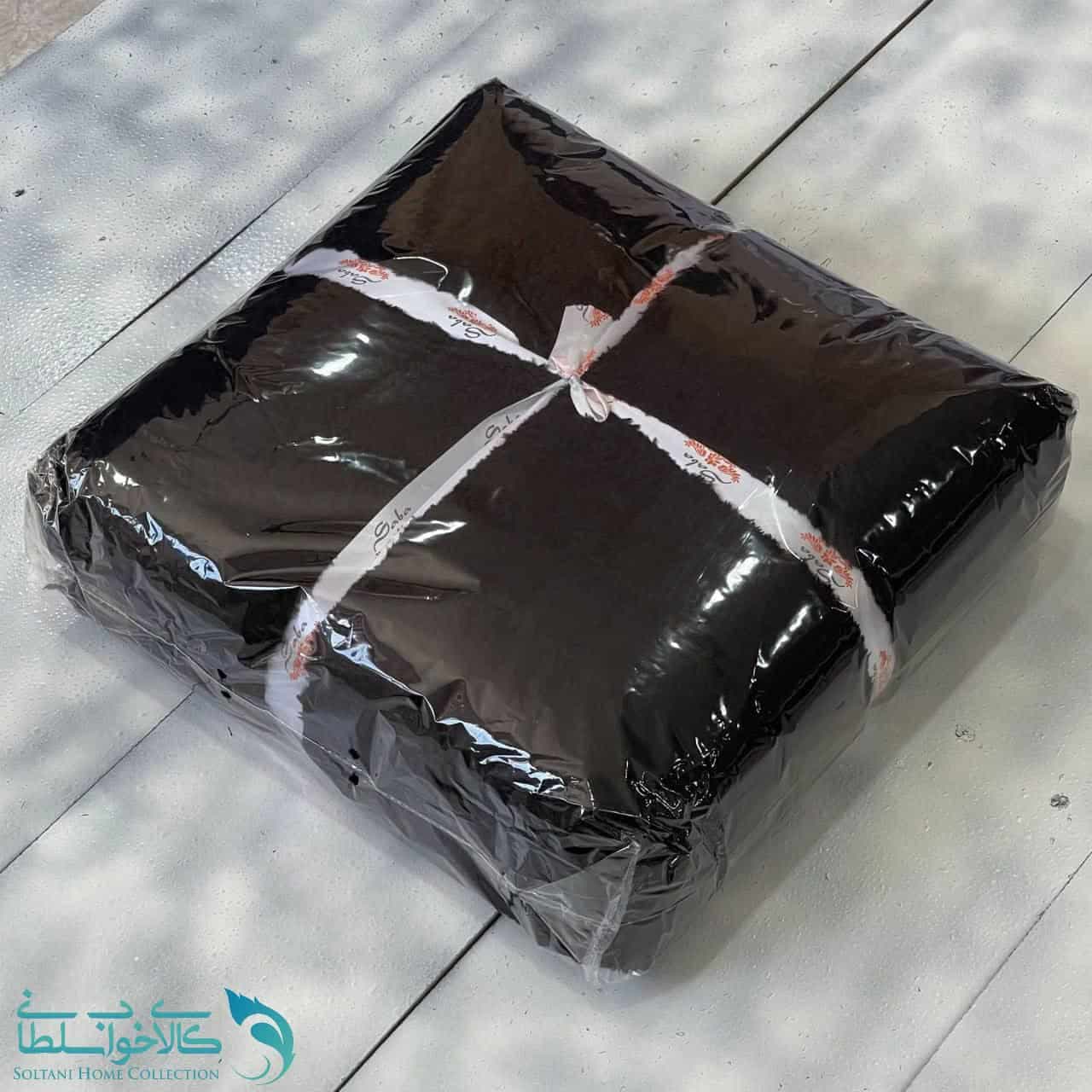 پتو یکنفره طرح مشکی کد P221