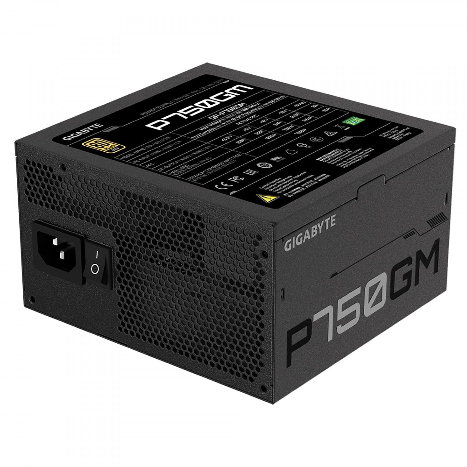 پاور گیگابایت P750GM GOLD FULL MODULAR — تصویر ۲