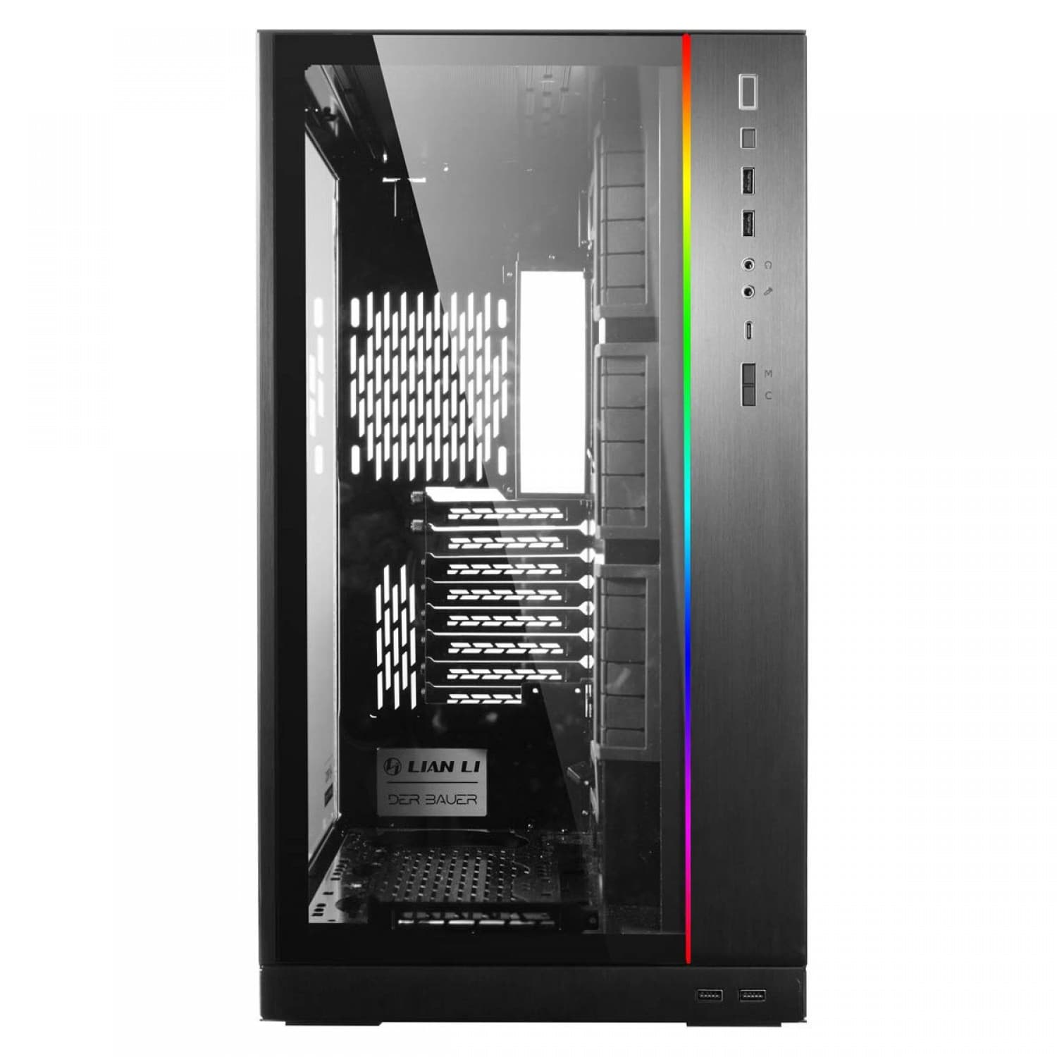 کیس لیان لی O11 Dynamic XL ROG Certify Black — تصویر ۳