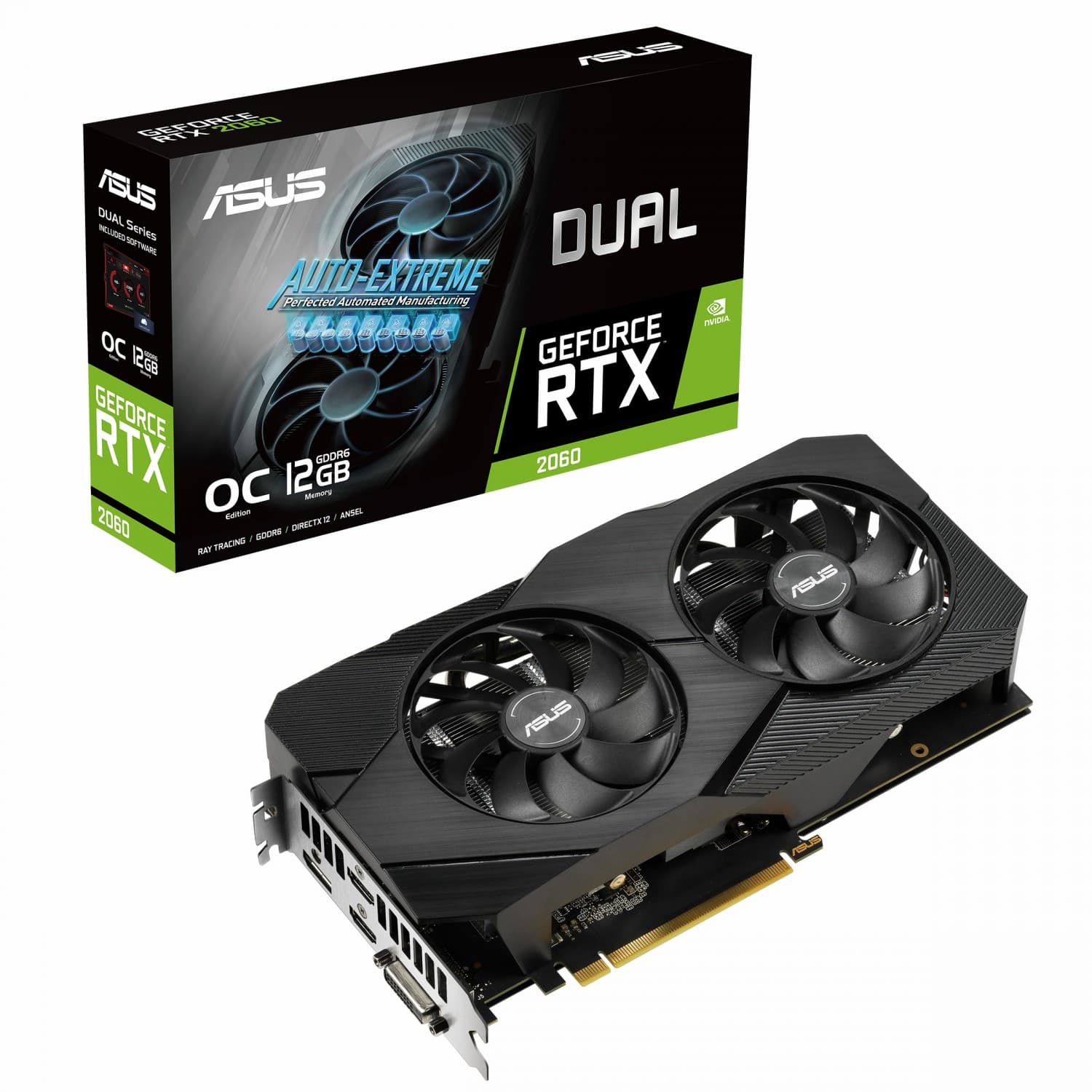 کارت گرافیک ایسوس DUAL RTX2060 O12G EVO