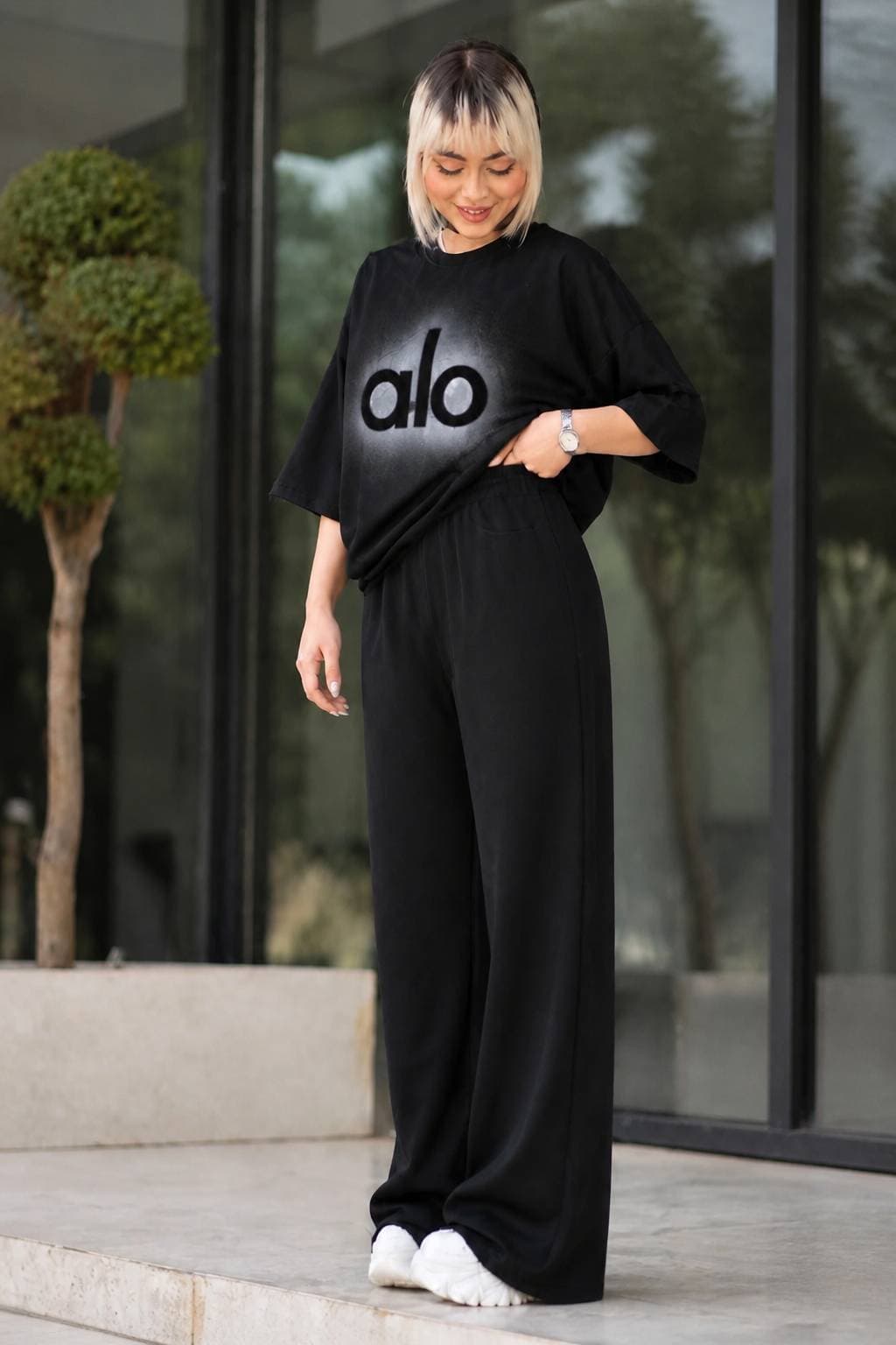 ست تیشرت شلوار زنانه دخترانه گلکسی mg15705