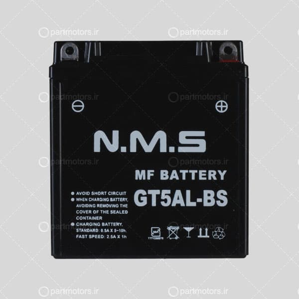 باتری موتورسیکلت وگو و باکسر ان ام اس مدل GT5AL-bs