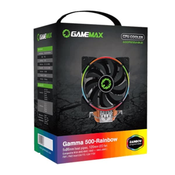 خنک کننده پردازنده گیم مکس مدل GAMMA 500 RAINBOW — تصویر ۷