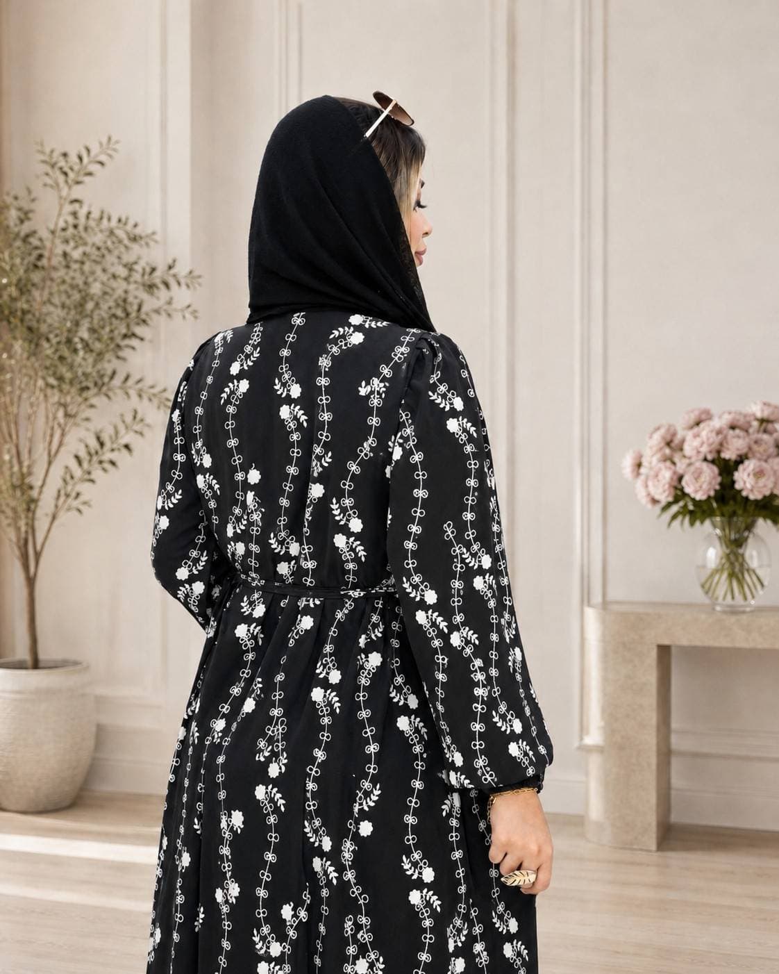 پیراهن زنانه بلند بوگاتی مناسب تابستان ME18102 — تصویر ۲