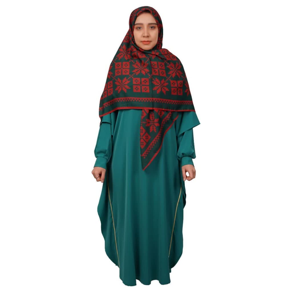 مانتو عبایی راحیل کساء (رنگ بنتون) — تصویر ۲