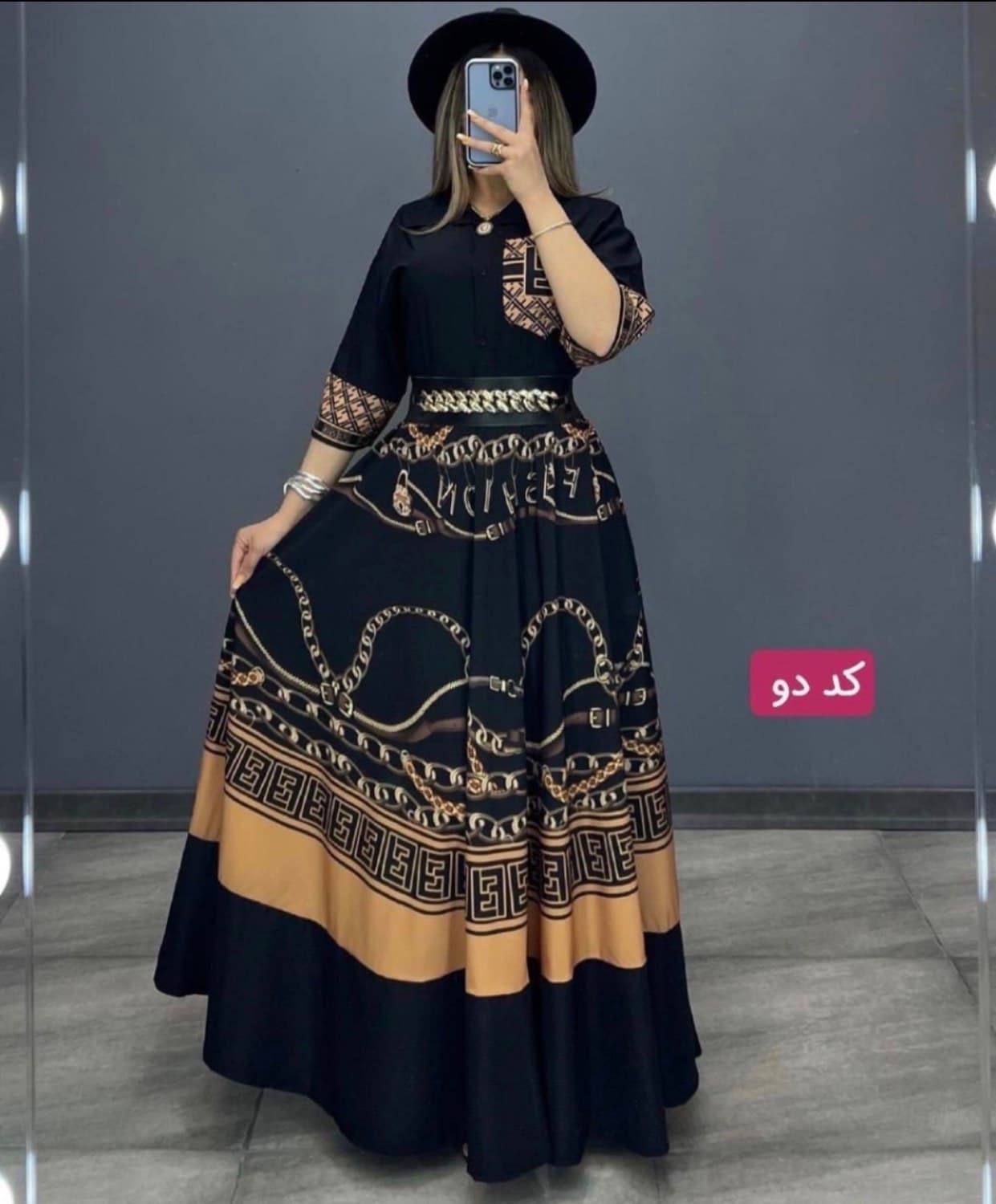 ست زنانه شومیز و دامن ela سایز 1 و 2 جنس بوگاتی MR6886 — تصویر ۸