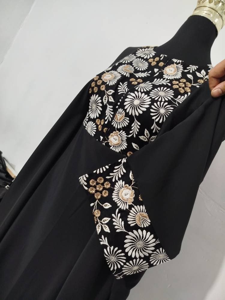 مانتو عبایی زنانه الیزه مناسب محرم mg16579 — تصویر ۲