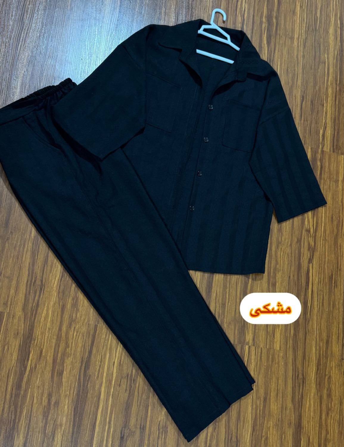 شومیز شلوار زنانه دخترانه شانتون کتیبه مناسب محرمMCH16066 — تصویر ۲