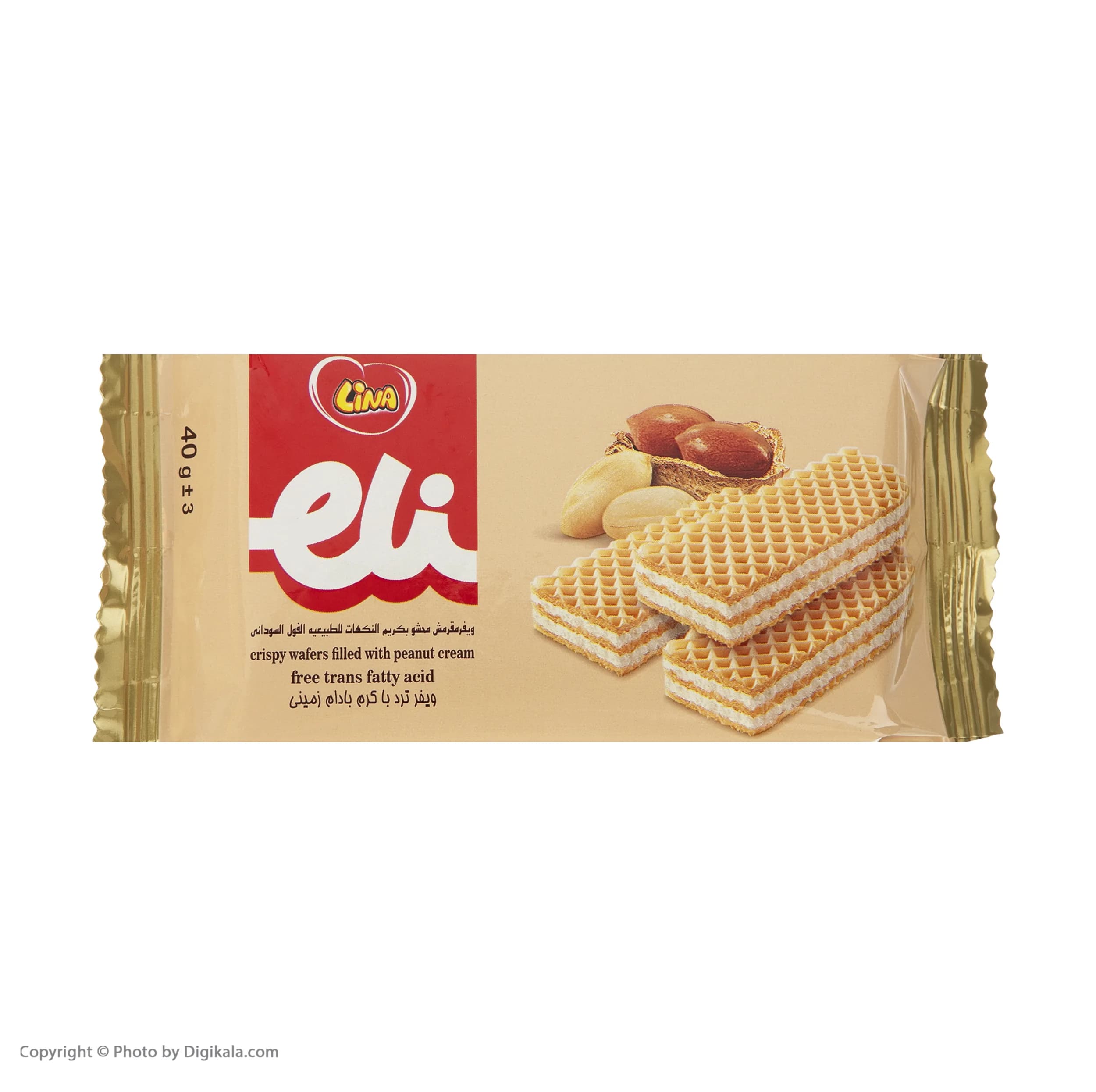 ویفر بادام زمینی لینا – 40 گرم — تصویر ۴