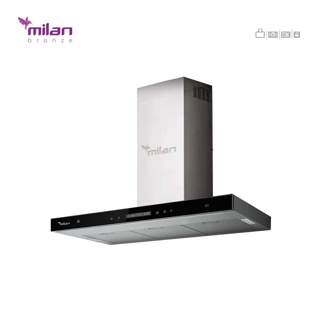 هود شومینه ای میلان برنز (Milanbronze) مدل مارال استیل (MARAL STEEL) — تصویر ۲