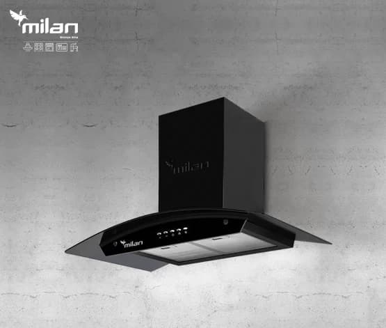 هود شومینه ای میلان برنز (Milanbronze) مدل ونیز مشکی (VENIZ BLACK)