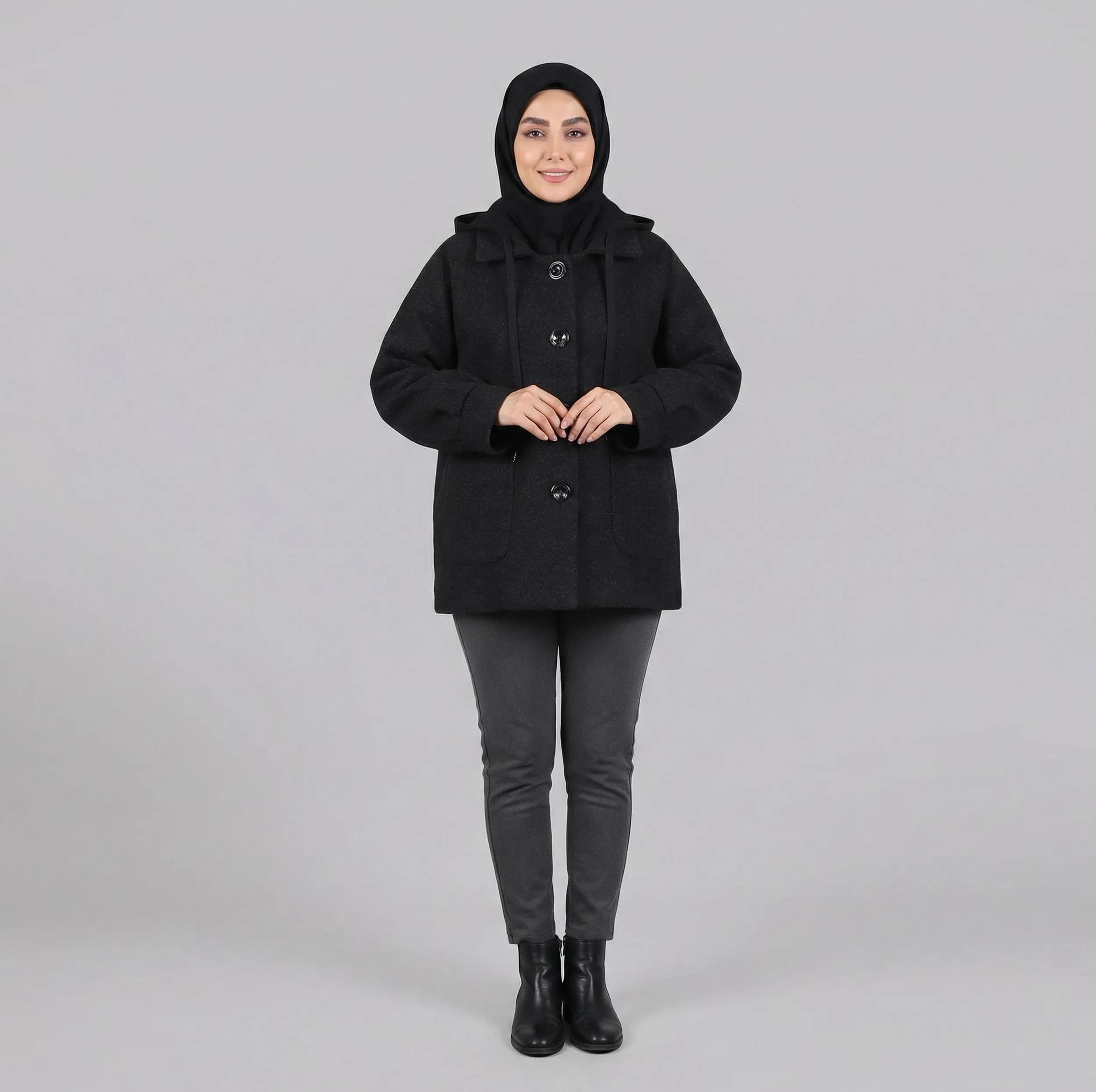 پالتو زنانه السانا مدل دلارام کد 237213 — تصویر ۸